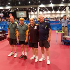 Berhard Thiel und Petr Polak bei der Tischtennis-WM der Senioren 2018 in Las Vegas