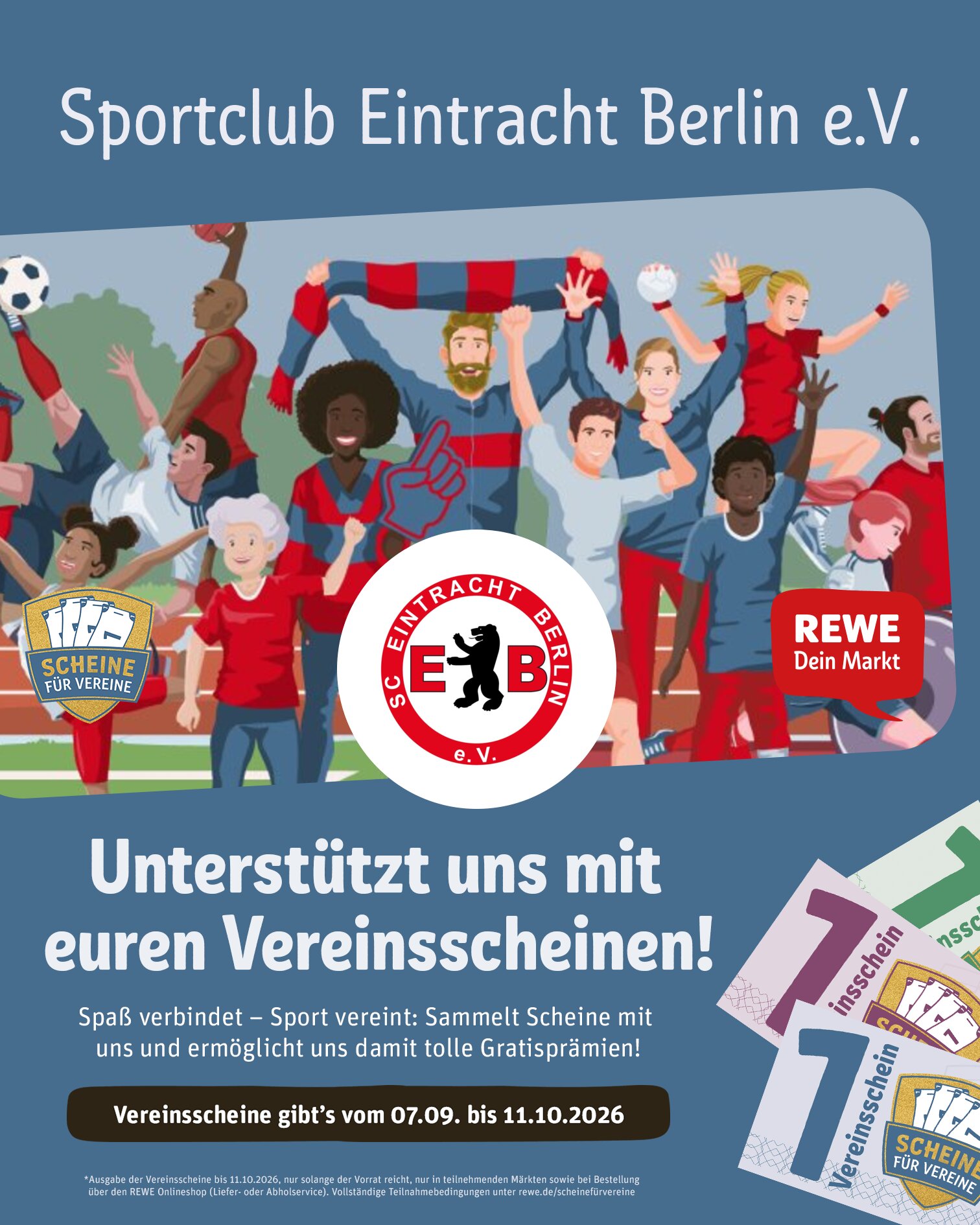 SC Eintracht Berlin - Scheine für Vereine 2026